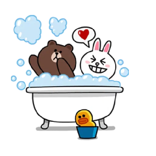 Brown and Cony in love 2 - Sticker 13