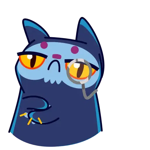 Skull Cat - Sticker 17
