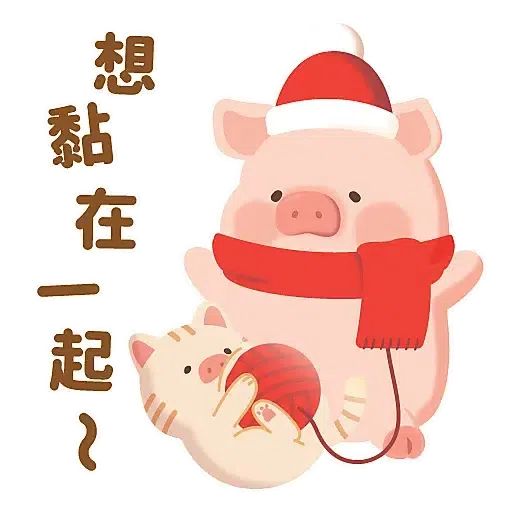 罐頭豬 LULU - 聖誕小鎮系列 (罐頭豬LULU, 新年) - Sticker 15