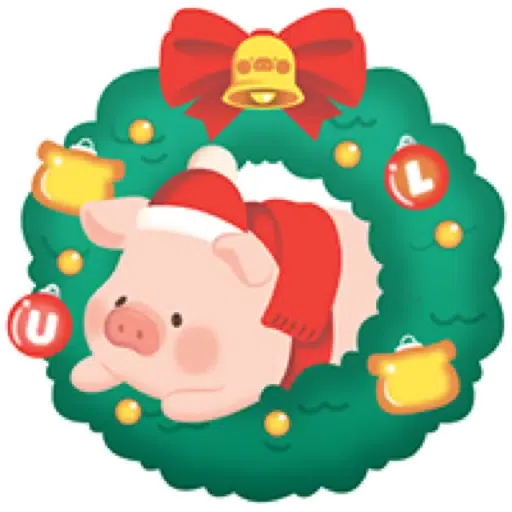 罐頭豬 LULU - 聖誕小鎮系列 (罐頭豬LULU, 新年) - Sticker 17