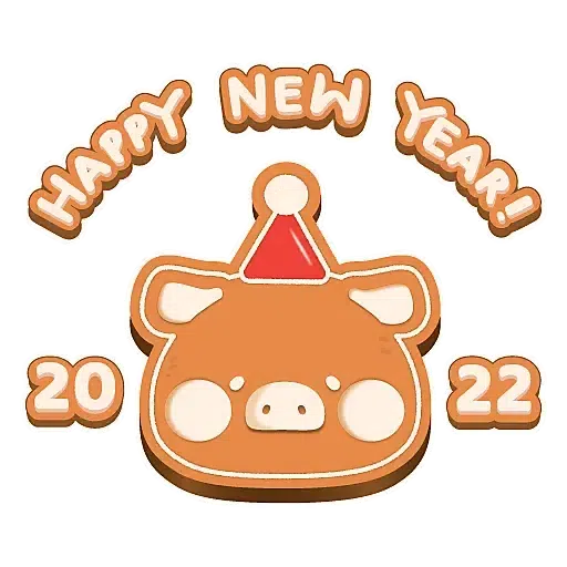 罐頭豬 LULU - 聖誕小鎮系列 (罐頭豬LULU, 新年) - Sticker 16