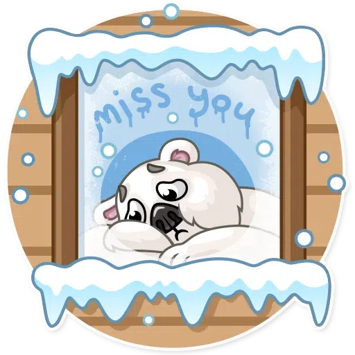Ted The Frosty Bear - Sticker 17