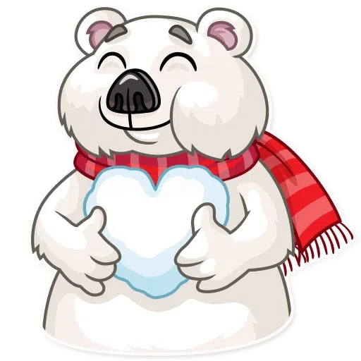 Ted The Frosty Bear - Sticker 24