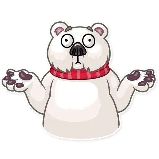 Ted The Frosty Bear - Sticker 30