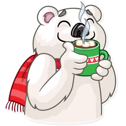 Ted The Frosty Bear - Sticker 20