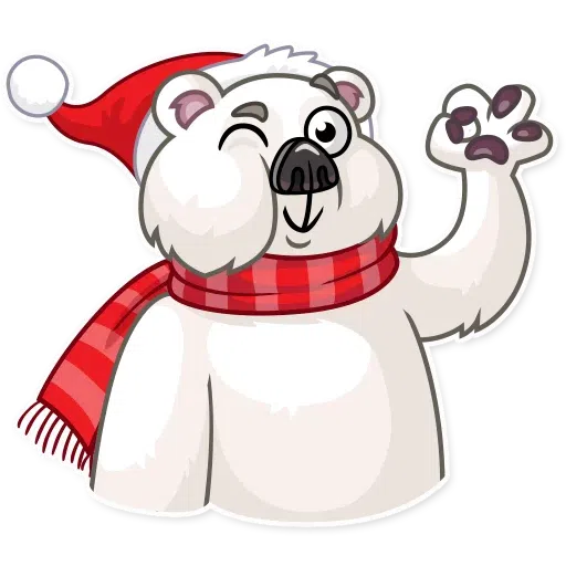 Ted The Frosty Bear - Sticker 28