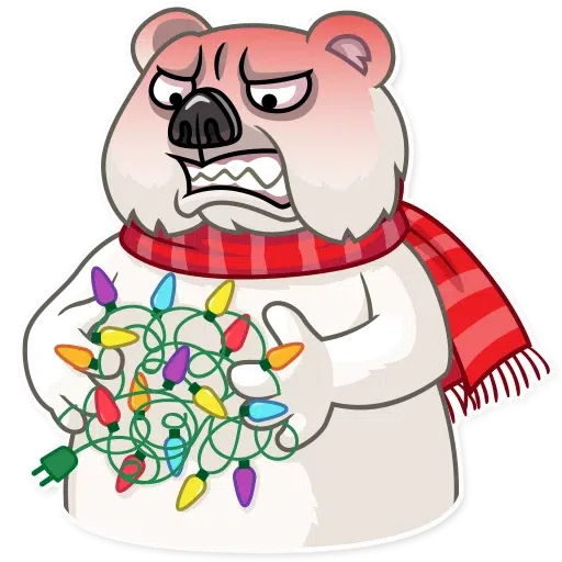 Ted The Frosty Bear - Sticker 18