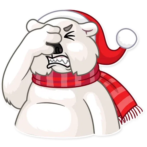 Ted The Frosty Bear - Sticker 26