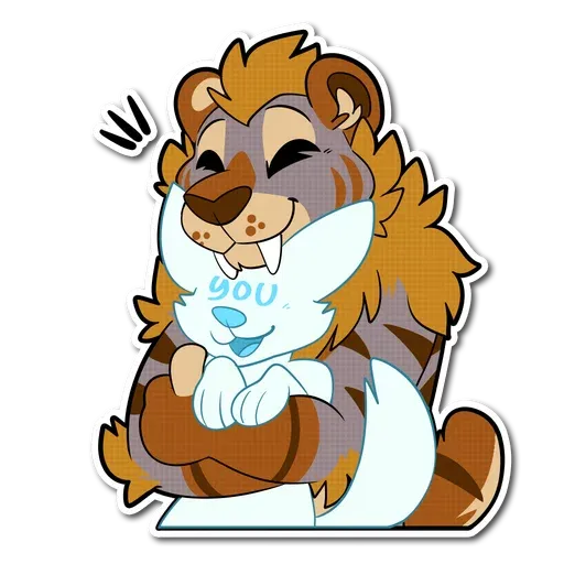 Sabertooth furry - Sticker 17