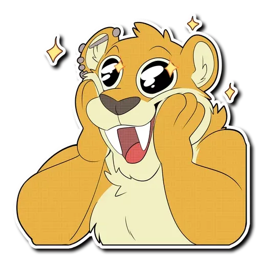 Sabertooth furry - Sticker 26