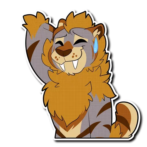 Sabertooth furry - Sticker 9