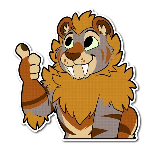 Sabertooth furry - Sticker 16