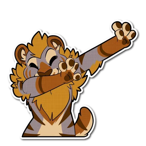 Sabertooth furry - Sticker 18
