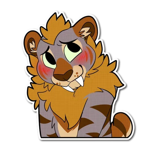 Sabertooth furry - Sticker 22