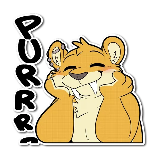 Sabertooth furry - Sticker 24