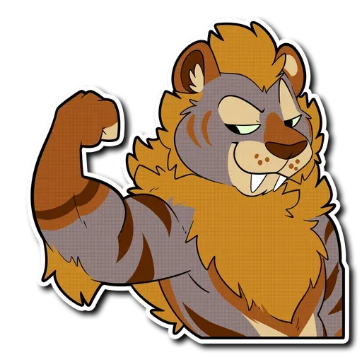 Sabertooth furry - Sticker 12