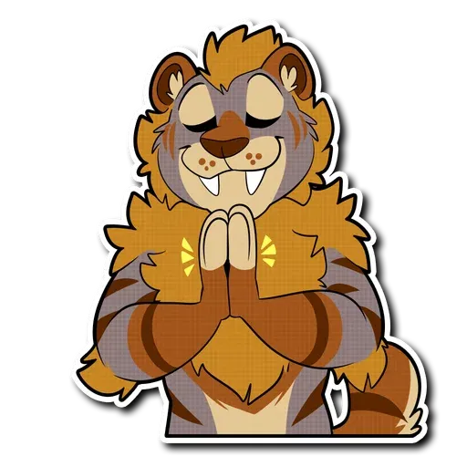 Sabertooth furry - Sticker 13