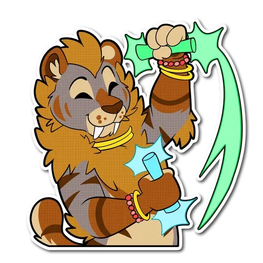 Sabertooth furry - Sticker 14