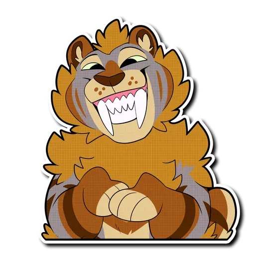 Sabertooth furry - Sticker 10