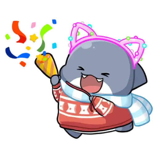 胖鯊魚鯊西米12搞笑無厘頭 (新年, CNY) (2) - Sticker 20
