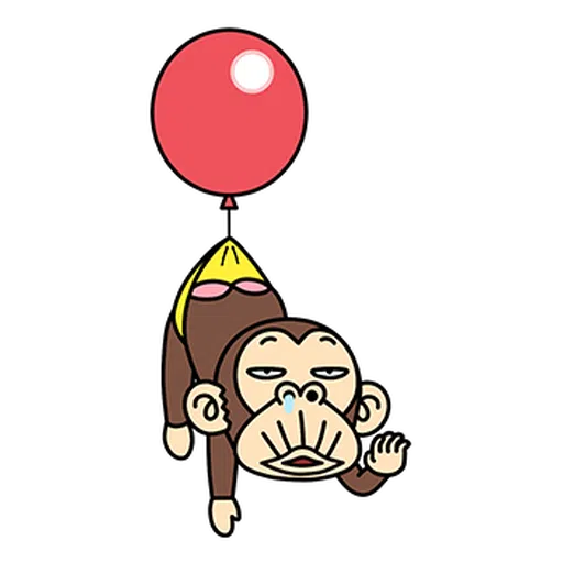 瘋狂的猴子  - Sticker