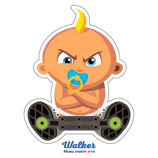 Walker - braces - Sticker 12