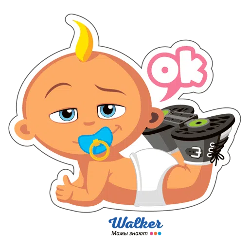 Walker - braces - Sticker 10