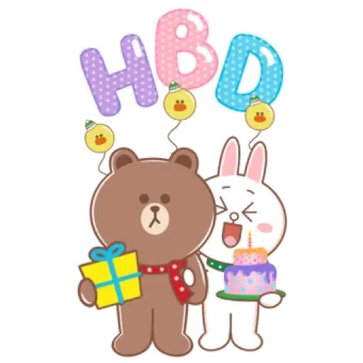 BROWN & FRIENDS   HappY NeW YeaR (聖誕, 新年) (1) - Sticker 20