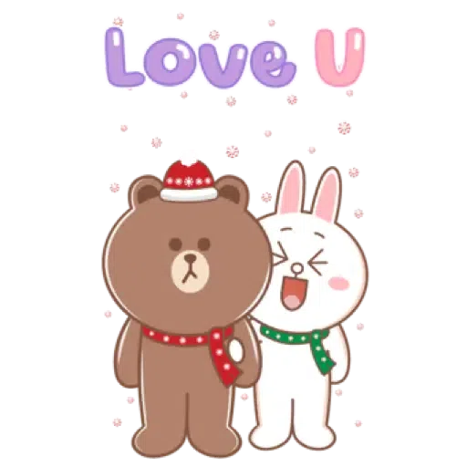 BROWN & FRIENDS   HappY NeW YeaR (聖誕, 新年) (1) - Sticker 18
