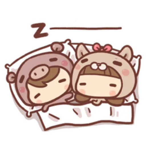 香菇妹&小豬先生 - Sticker 23