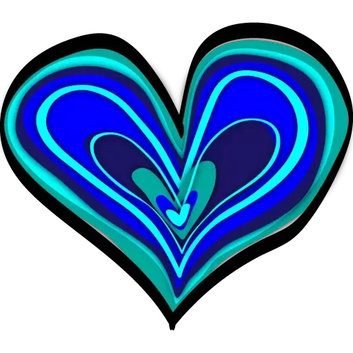 bleu hearts - Sticker 10