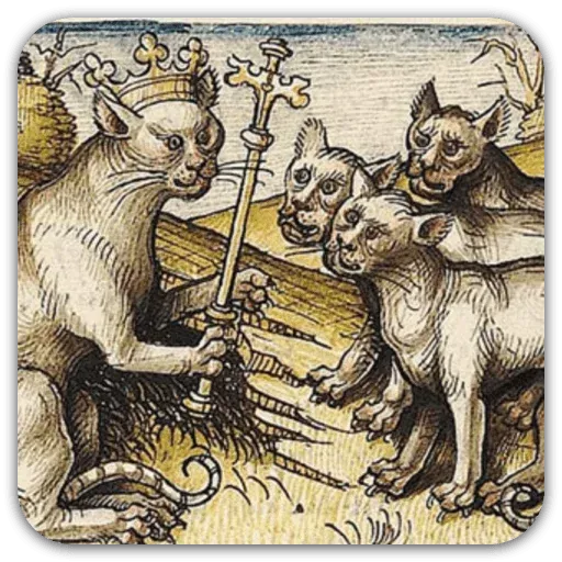 Medieval Cats - Sticker 20