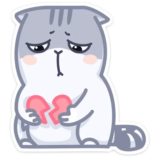 Gray Cat - Sticker 25
