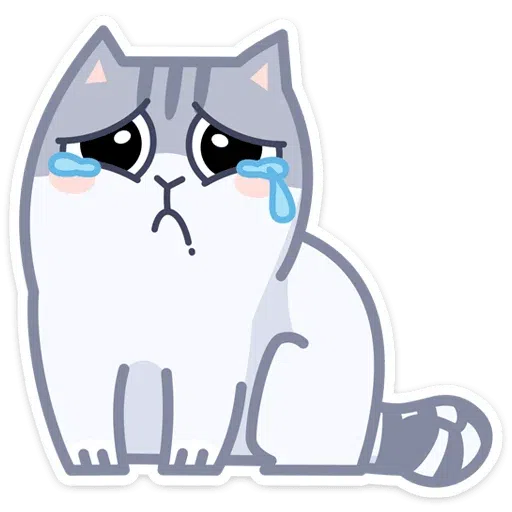 Gray Cat - Sticker 27