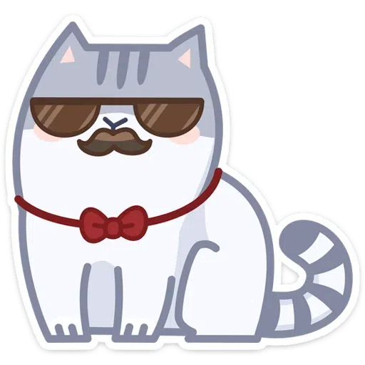 Gray Cat - Sticker 20