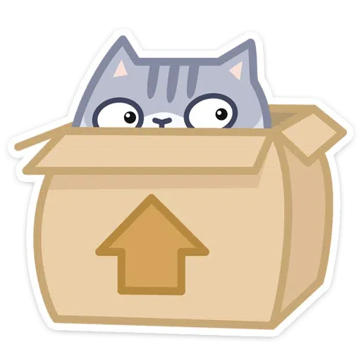 Gray Cat - Sticker 16
