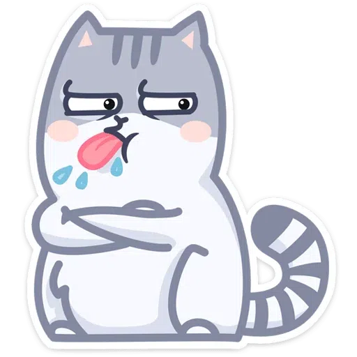 Gray Cat - Sticker 22