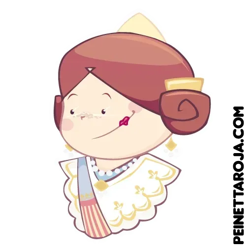 Fallas by Peinetta Roja - Sticker