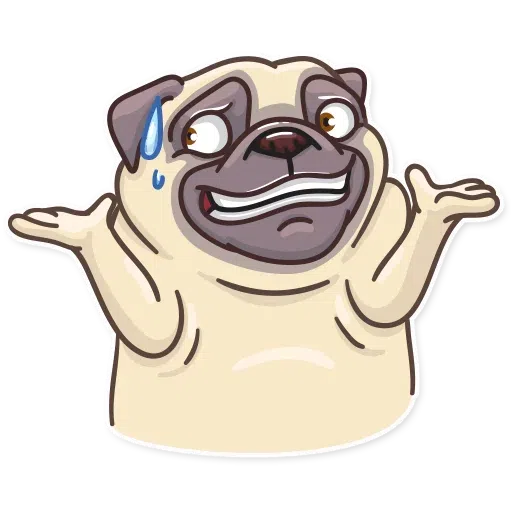 Pug Power - Sticker 27