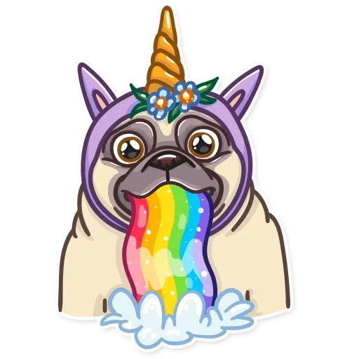 Pug Power - Sticker 13