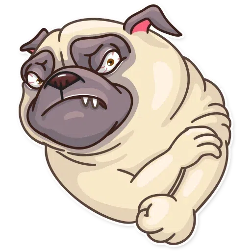 Pug Power - Sticker 14
