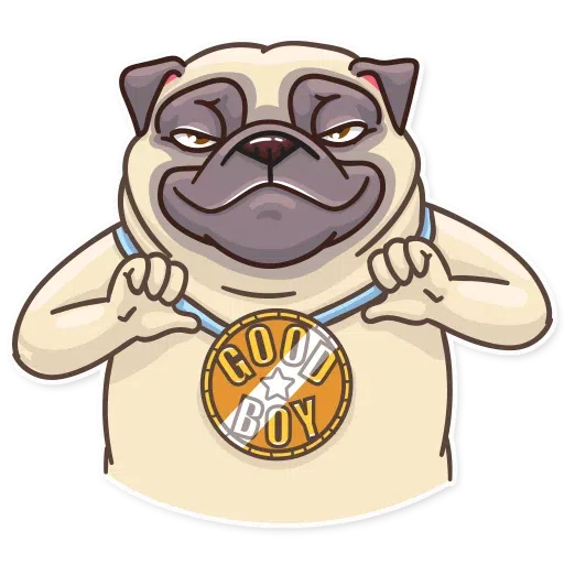 Pug Power - Sticker 19