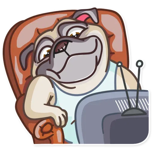Pug Power - Sticker 30