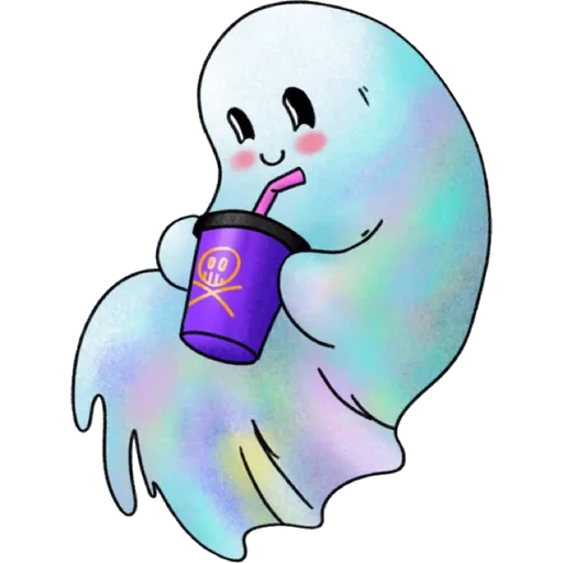 Rainbow Ghost - Sticker 12