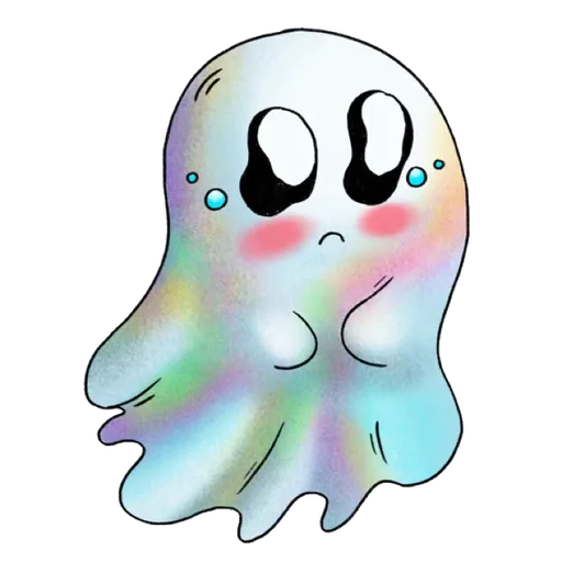 Rainbow Ghost - Sticker 11