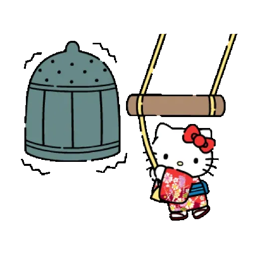 Hello Kitty 新年動態貼圖 (CNY) GIF* - Sticker 23