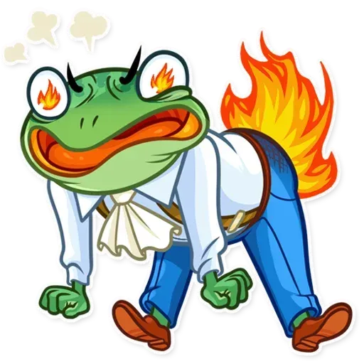 Banker Frog - Sticker 30