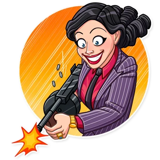 Mafia Girl - Sticker 25