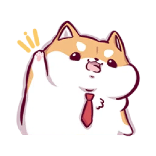 Marshmallow Shiba - work life - Sticker 20