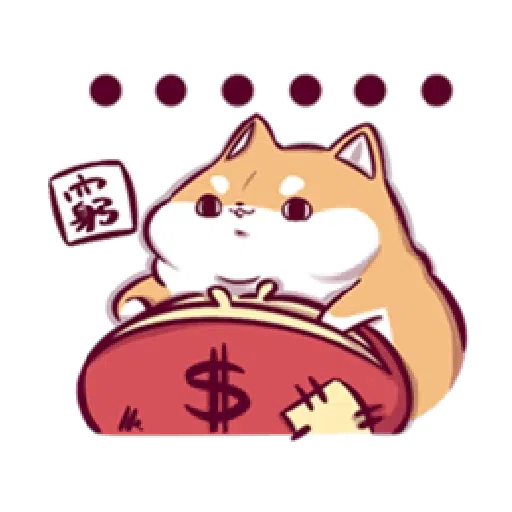 Marshmallow Shiba - work life - Sticker 10